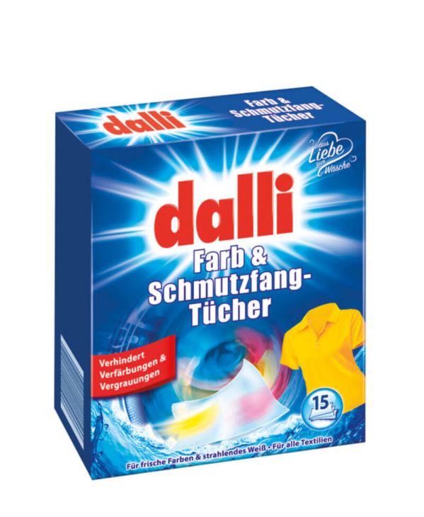 Dalli Color & Dirt Trap Ловушка цвета для белья 15 шт