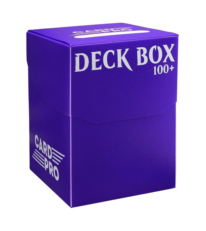 Пластиковая коробочка Card-Pro - Фиолетовая (100+ карт)