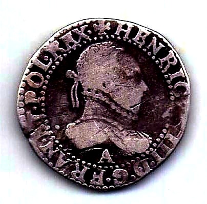 1 франк 1587 Франция RR Польша