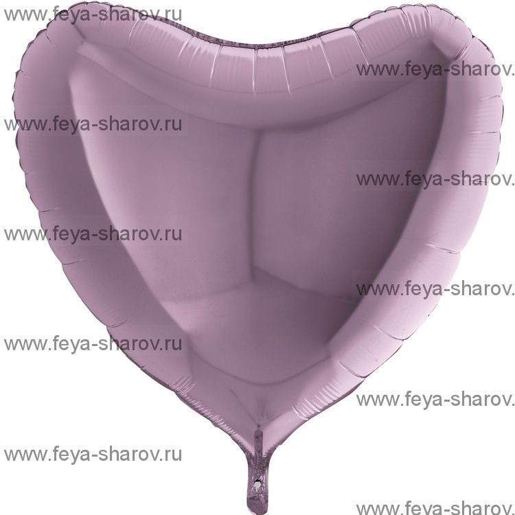 Шар Сердце Lilac 91 см