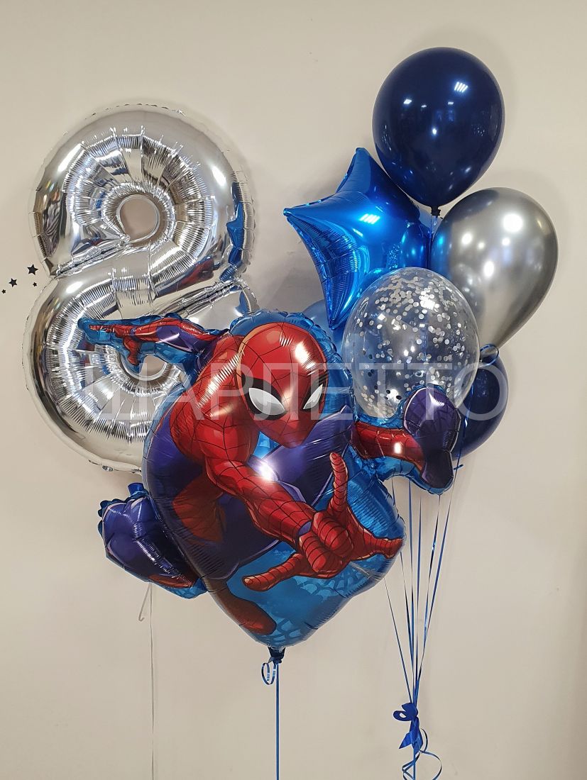 Набор шаров "Человек паук"