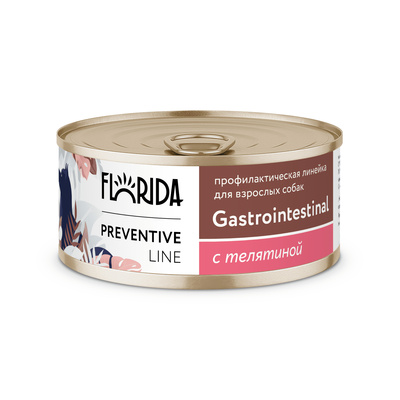 Влажный корм для собак Florida Preventive Line Gastrointestinal с телятиной