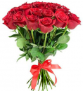 Букет из коротких красных роз (высота 40 см)