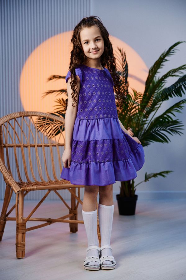 Платье 9184 детское [фиолетовый]
