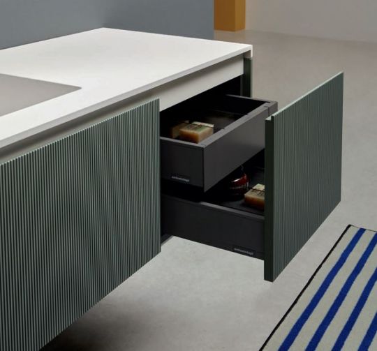 Модульный комплект мебели для ванной комнаты Antonio Lupi Binario 03 (Пример 1) схема 3