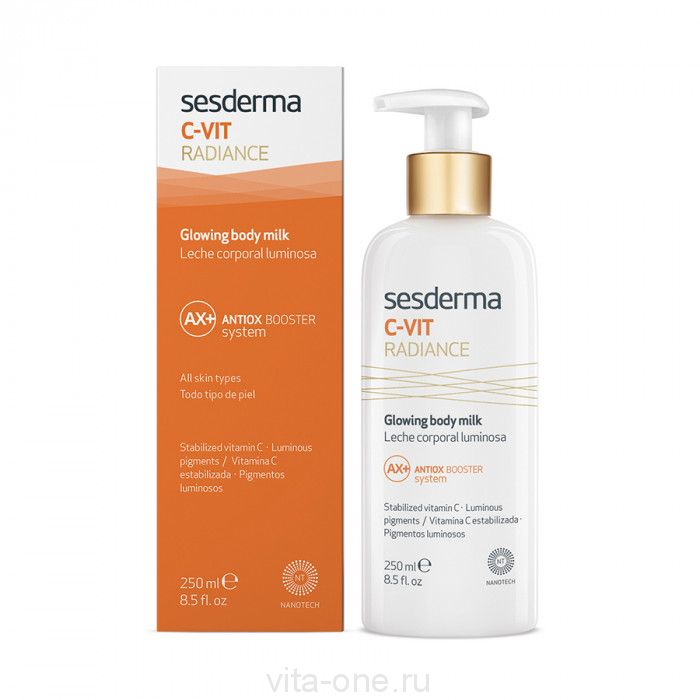 C-VIT RADIANCE Glowing body milk – Молочко для тела для сияния кожи Sesderma (Сесдерма) 250 мл