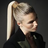 Balmain Hair Couture Заколка-клип золотая большая цепь Limited Edition Pont des Arts Hair Clip Large FW22