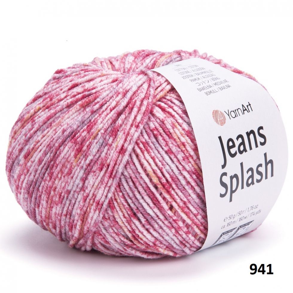 фото Пряжа Jeans Splash YarnArt цветовой микс 947