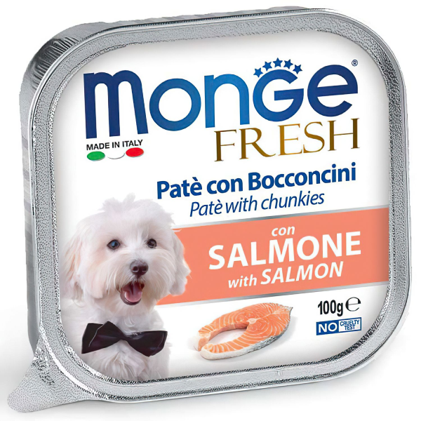 Влажный корм для собак Monge Fresh с лососем 100 гр