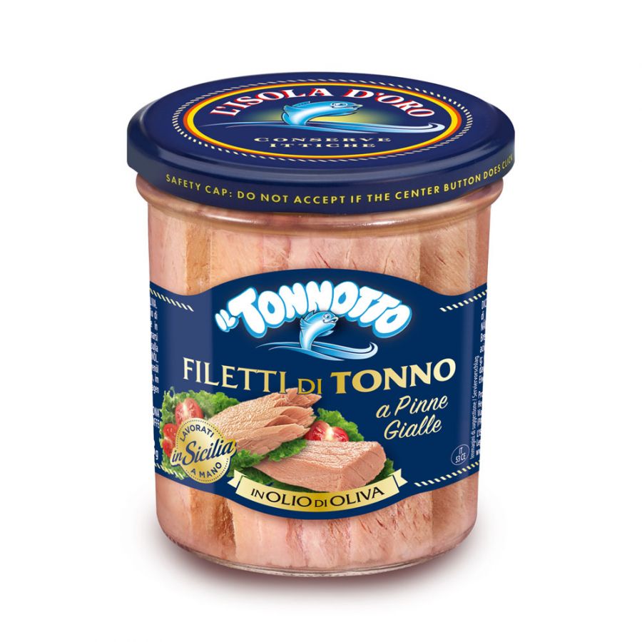Филе тунца в собственном соку 180 г, Tonno filetti NAT. 180 g