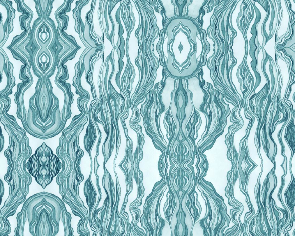Lacy Moire Turquoise