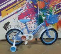 Велосипед  new детский 18" 1 скорость для девочки голубой