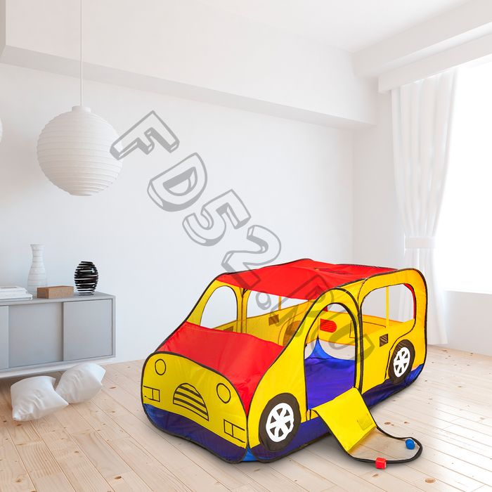 Игровая палатка «Авто», цвет красно-желтый