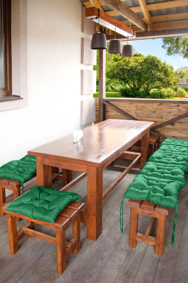 Матрас Bio-Line для садовой мебели с завязками с 2 сторон MO50x125 [зеленый]