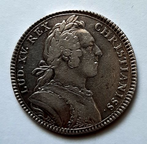 Медаль 1/2 экю 1750 Франция Редкость XF
