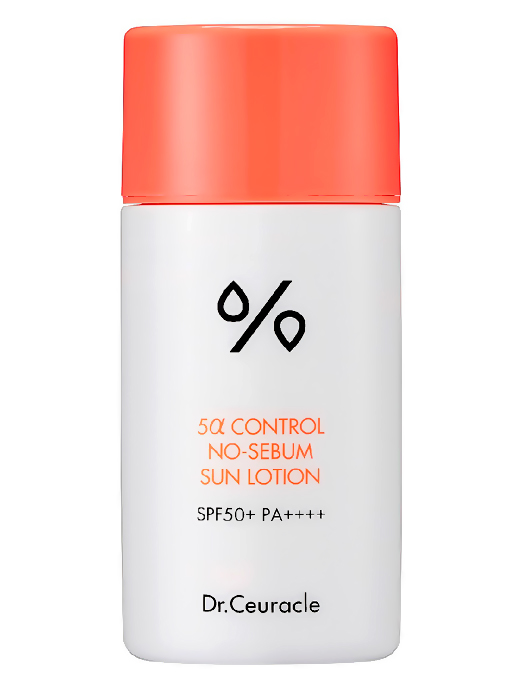 DR. CEURACLE Крем солнцезащитный. 5? control no-sebum lotion SPF50+/PA++++, 50 мл.