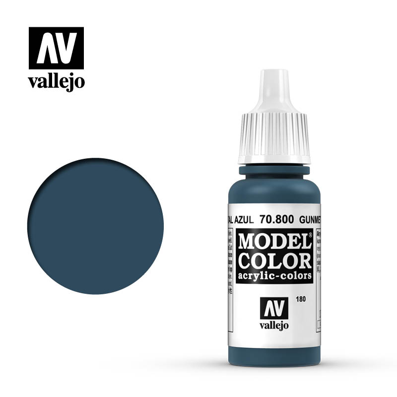 Краска Vallejo Model Color - Gunmetal Blue (70.800)