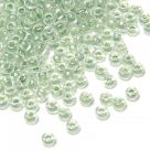 фото бисер чехия прозрачно-зеленый сольгел