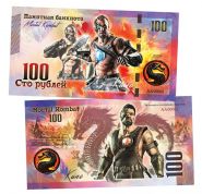 100 рублей — Кано (Kano). Mortal Kombat. Памятная банкнота. UNC Oz ЯМ