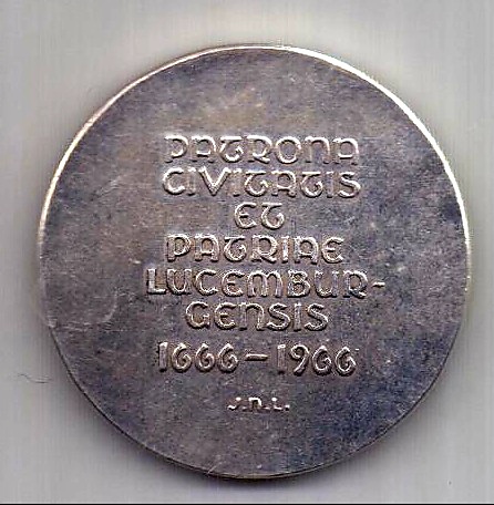 медаль 1666 - 1966 Люксембург AUNC