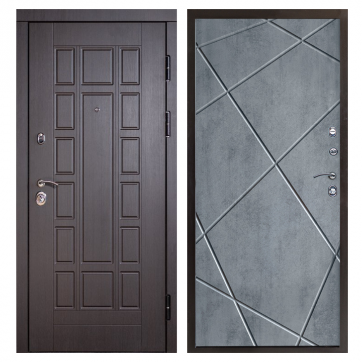 Входная дверь Termo-door  Виргиния венге Лучи бетон темный