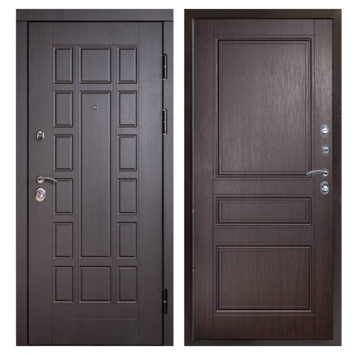 Входная дверь Termo-door  Виргиния венге Класскика венге Металлическая