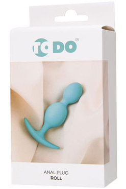 Анальная пробка для ношения Toyfa ToDo Roll мятная, 8,2*2,7 см