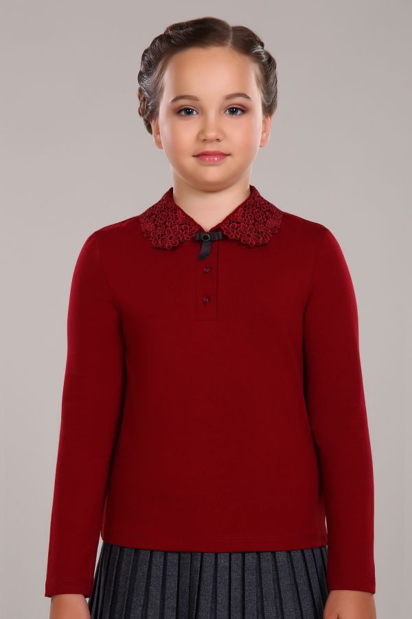 Блузка для девочки Рианна Арт.13180 [бордовый]