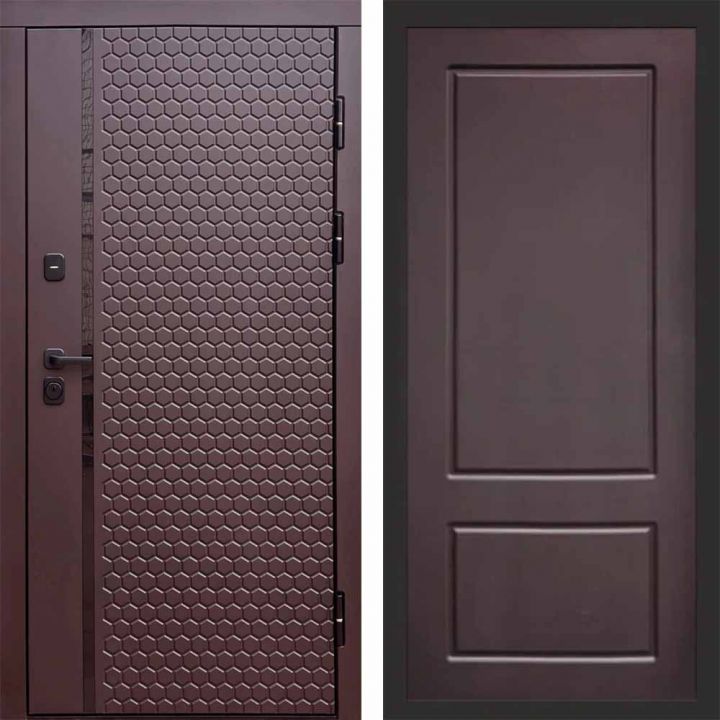 Входная дверь Termo-door SIMPLE Шоколад Марсель Шоколад