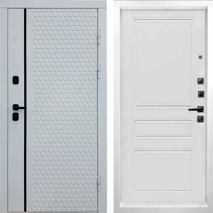 Входная дверь Termo-door SIMPLE WHITE Классик Лиственница