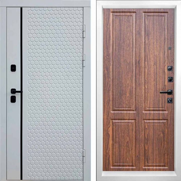 Входная дверь Termo-door SIMPLE WHITE Стандарт Орех