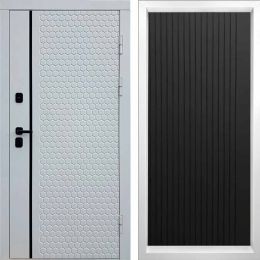 Входная дверь Termo-door SIMPLE WHITE FLAT Черный Кварц
