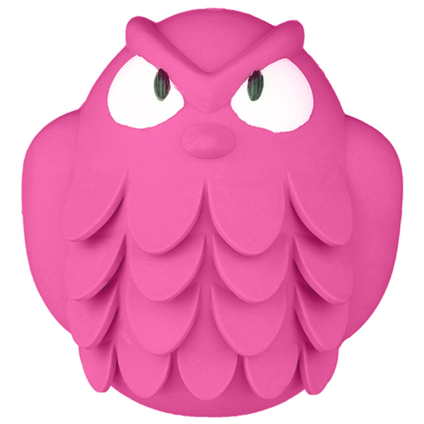 Игрушка для собак Mr.Kranch Сова розовая с ароматом бекона 13 см