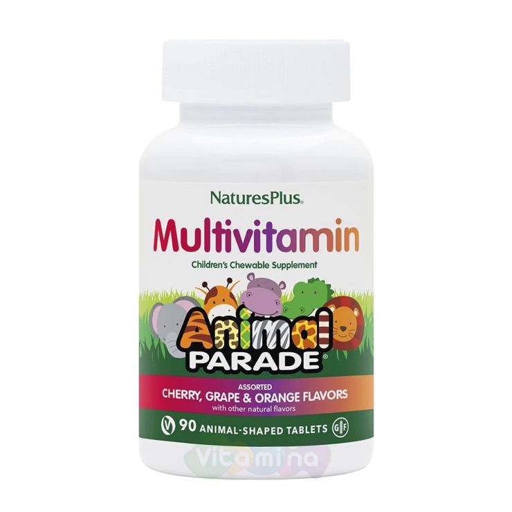 Nature's Plus Source of Life Animal Parade Мультивитамины для детей, 90 шт
