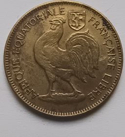 50 сантимов Французская Экваториальная Африка 1942