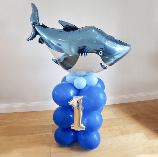 Фигура Акула с цифрой из шаров