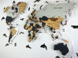 карта мира из дерева на стену купить