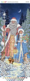 ПМ 4099 Саяйво БСР Дед Мороз и Снегурочка схема для вышивки бисером купить в магазине Золотая Игла