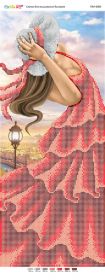 ПМ 4083 Саяйво БСР Девушка в Красном Платье схема для вышивки бисером купить в магазине Золотая Игла