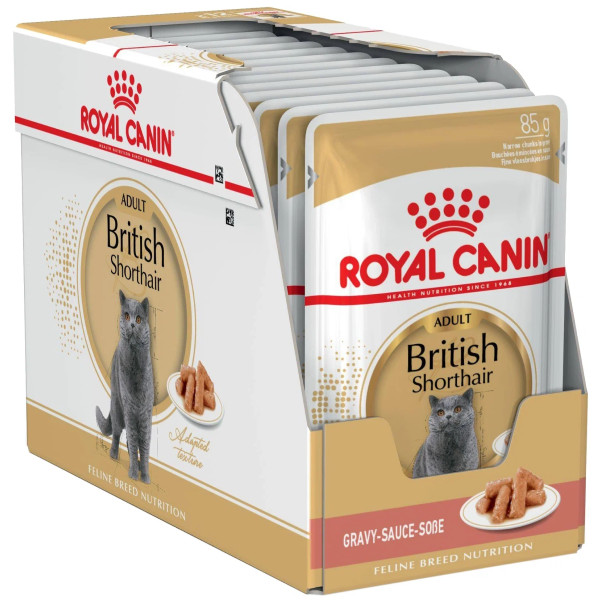Влажный корм для кошек Royal Canin British Shorthair породы Британская короткошерстная 28 шт х 85 гр