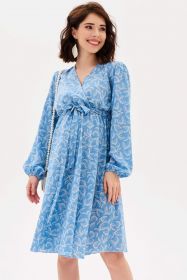 Платье для беременных, голубое, арт 9101803