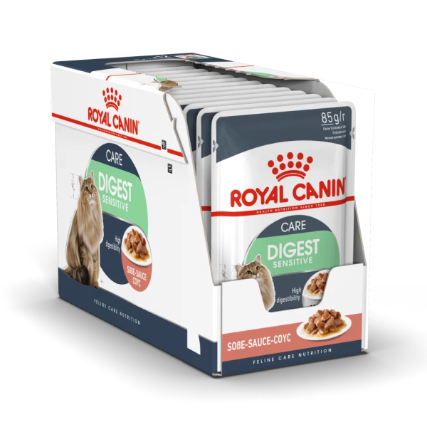 Влажный корм для кошек Royal Canin Digest Sensitive при чувствительном пищеварении кусочки в соусе 28 шт х 85 гр