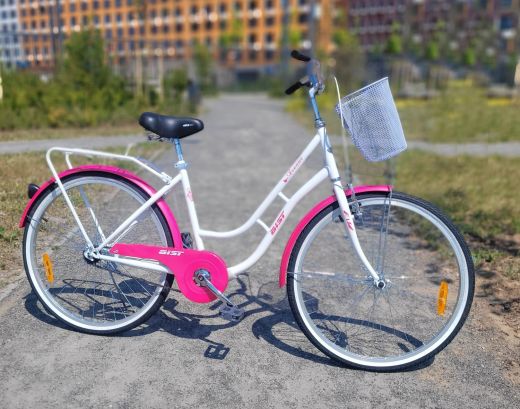 Велосипед городской женский AIST Avenue 26 бело-розовый