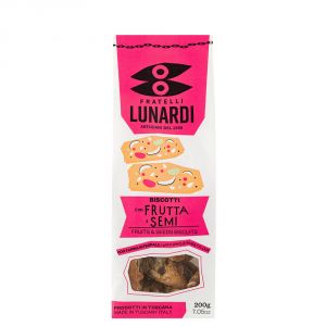 Печенье с мюсли и семенами Fratelli Lunardi Biscotti Fruta Semi 200 г - Италия