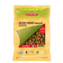 Оливки  зелёные без косточек Alfichef на гриле - 1 кг (Италия)