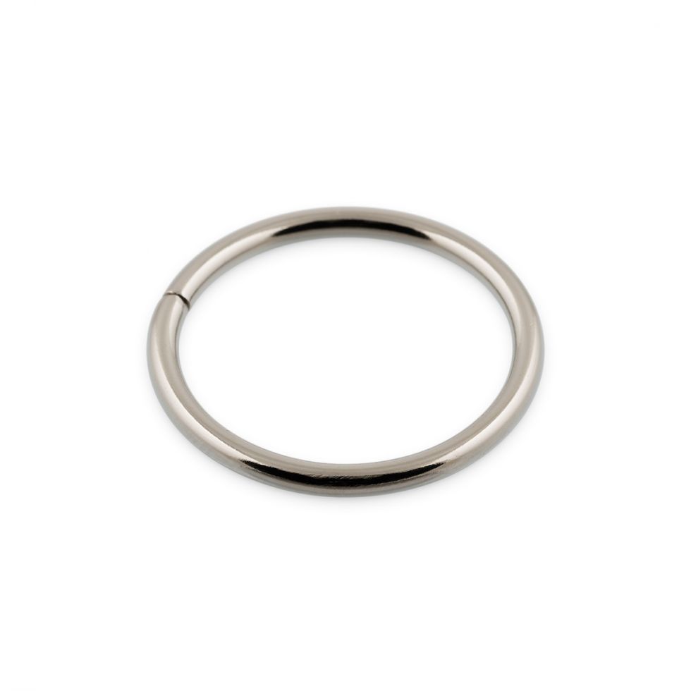 Кольцо металл разъемное (внутренний диаметр 25 мм) Разные цвета металла  2 штуки в уп. (GH 14-25)
