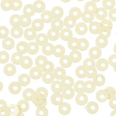 Пайетки "Zlatka" круглые плоские россыпью 3 мм 10 г  в упаковке Молочный
