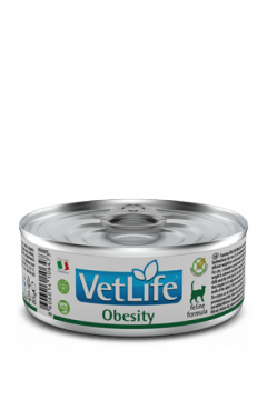 Vet Life cat Obesity (Фармина Вет Лайф Обесити) банка 85г.