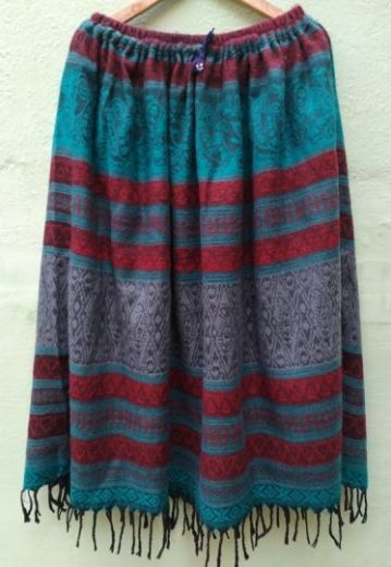 Теплая этническая юбка. Индия / Непал. Купить в интернет магазине