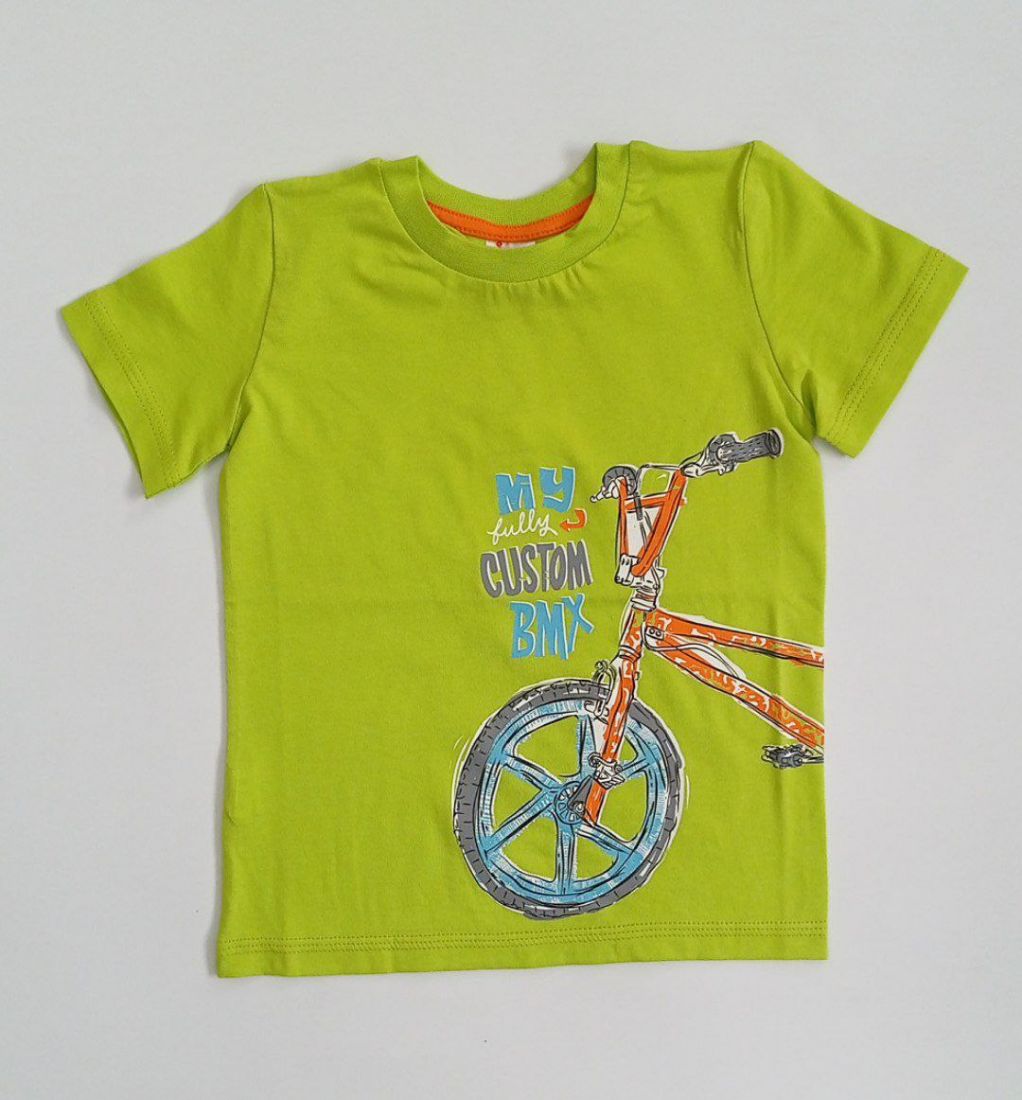Салатовая футболка Велосипед